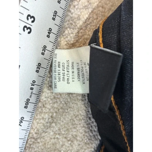 Flying Monkey Platinum Dark Wash Skinny Jeans Made in USA L7460 Womens 26 - Picture 6 of 7